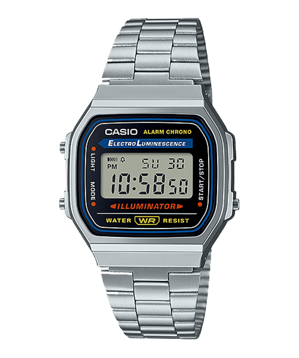 Casio Vintage A168WA (A168WA-1) de frente